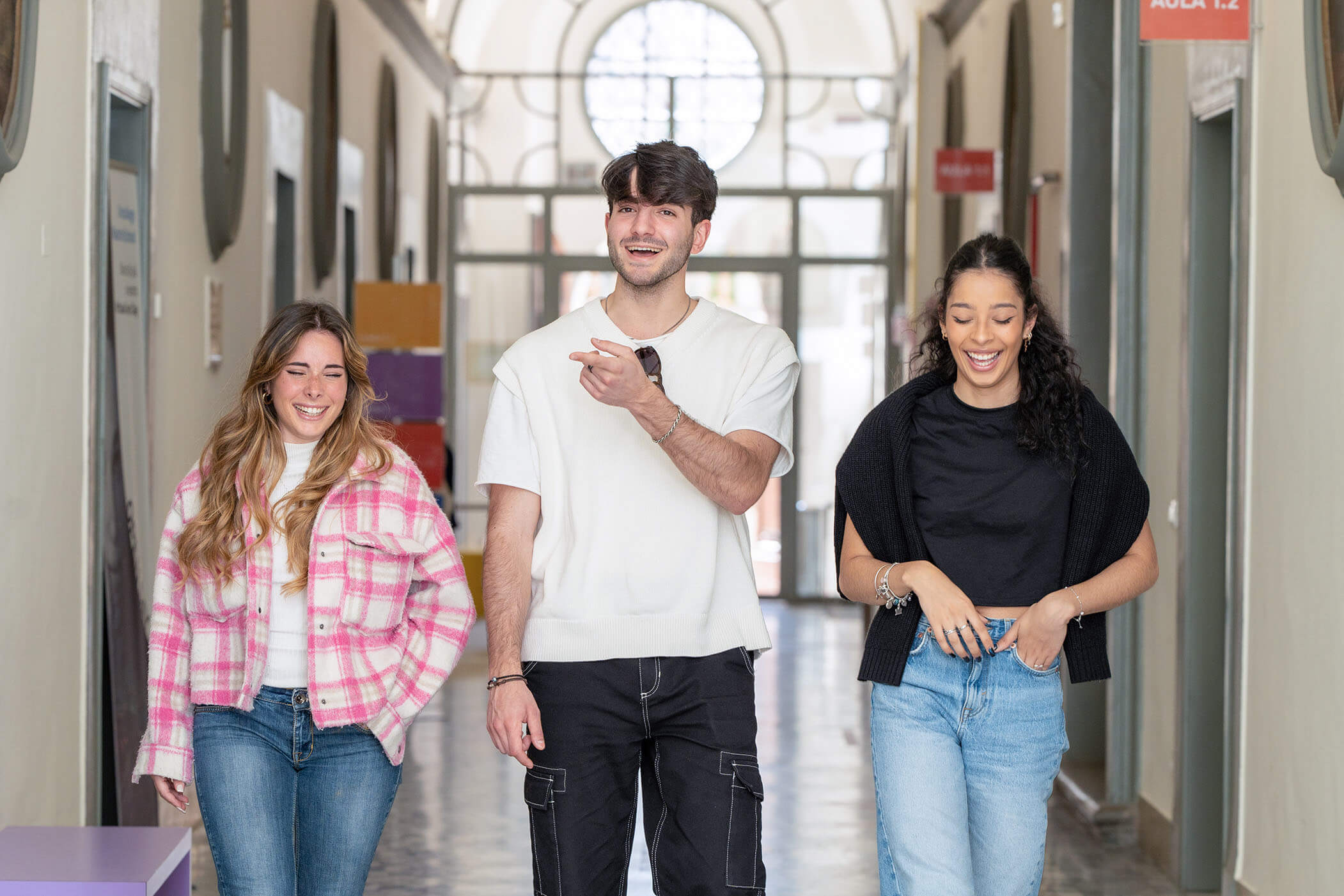 Students engaged in academic life at Unicollege